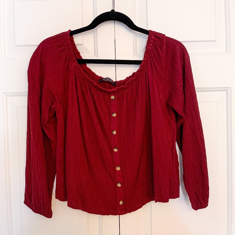 UNWORN Cropped Off-the-Shoulder Top